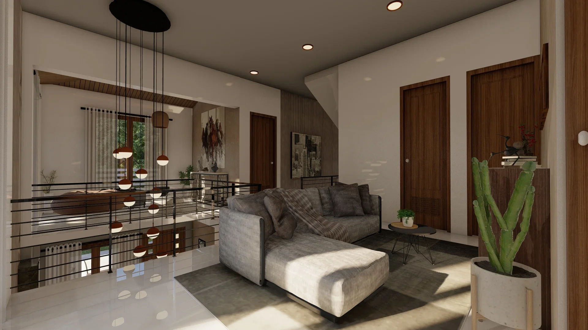Interior Design Colombo, Sri Lanka, The Balanced Modern Home, Makuluduwa, second floor medium Living room angle 2