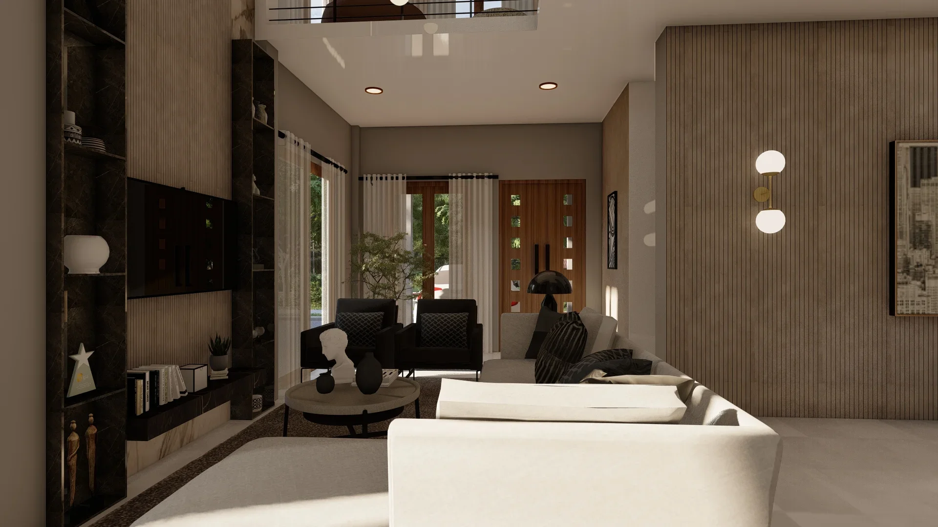 Interior Design Colombo, Sri Lanka, The Balanced Modern Home, Makuluduwa, ground floor Bigger living room angle 2