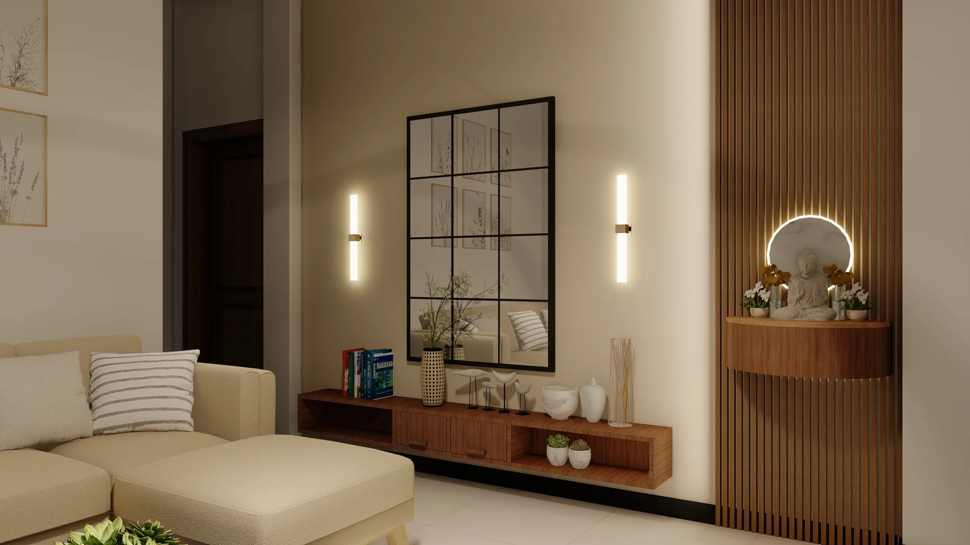Interior Design Colombo, Sri Lanka, Navinna, Residential interior design project, second floor living area angle 2