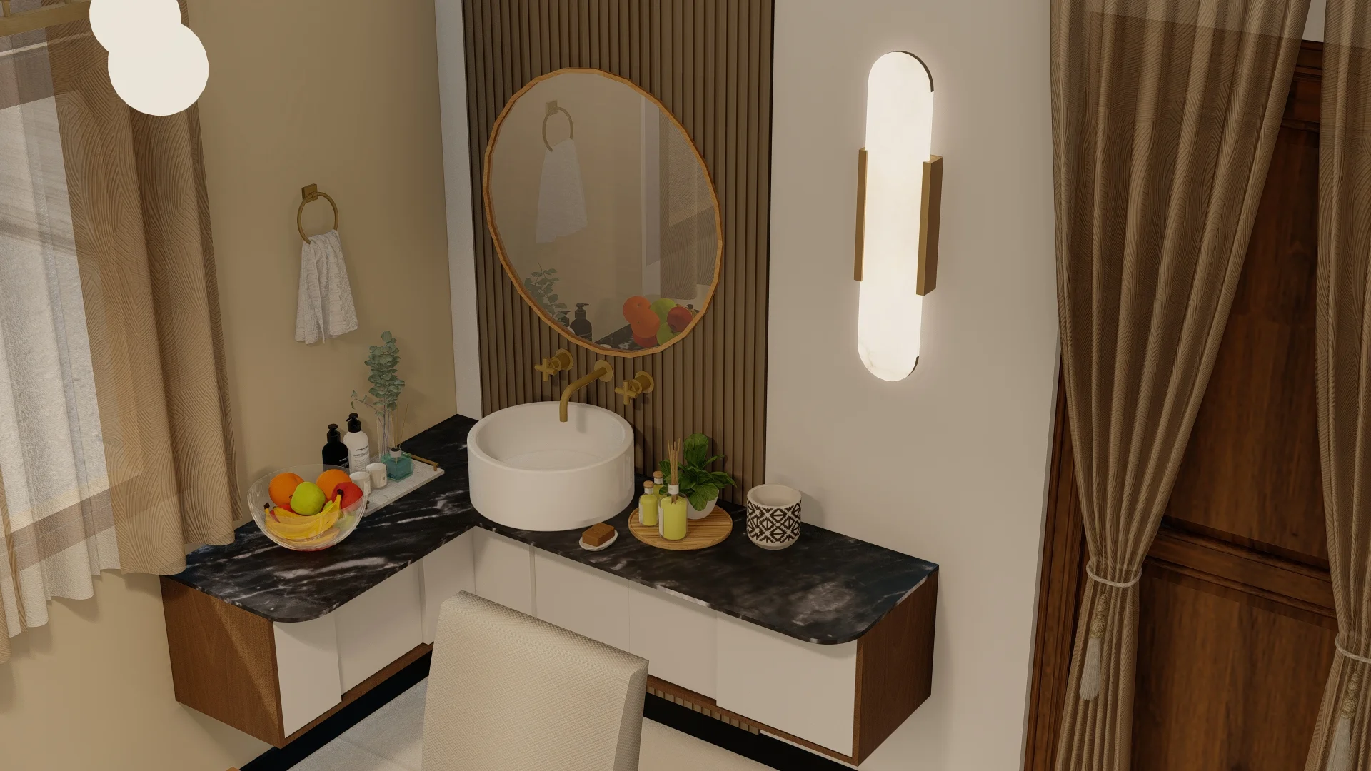 Interior Design Colombo, Sri Lanka, Navinna, Residential interior design project, dining area angle 1