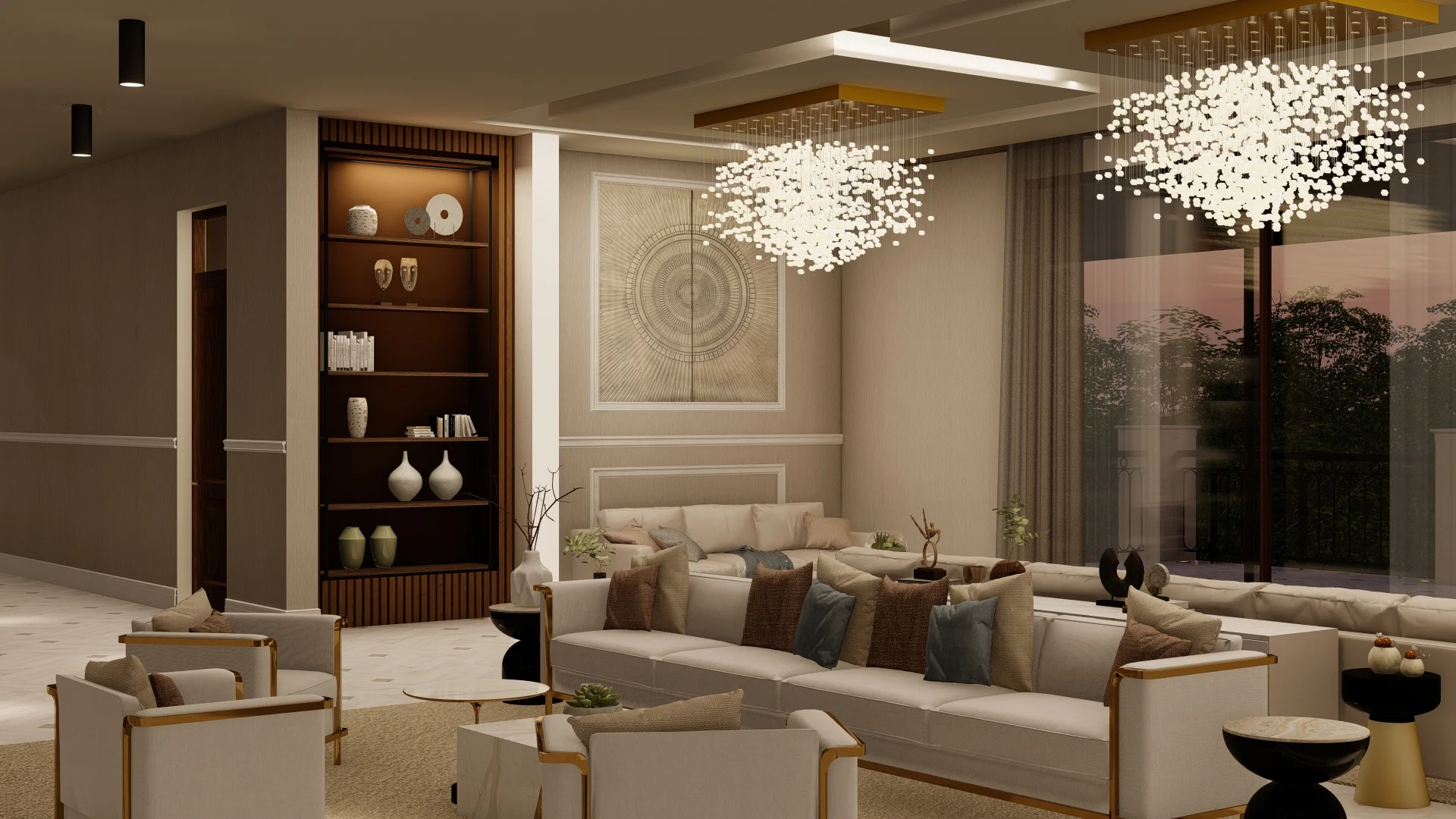 Interior Design Colombo, Sri Lanka, Elegant and luxury, Pelmadulla, second floor Living room 2 angle 3