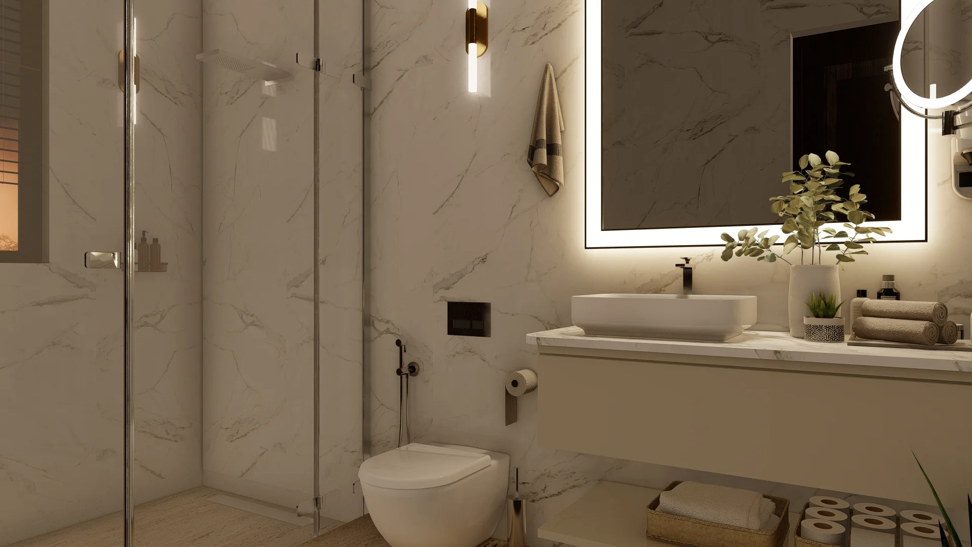 Interior Design Colombo, Sri Lanka, Elegant and luxury, Pelmadulla, bathroom angle 1