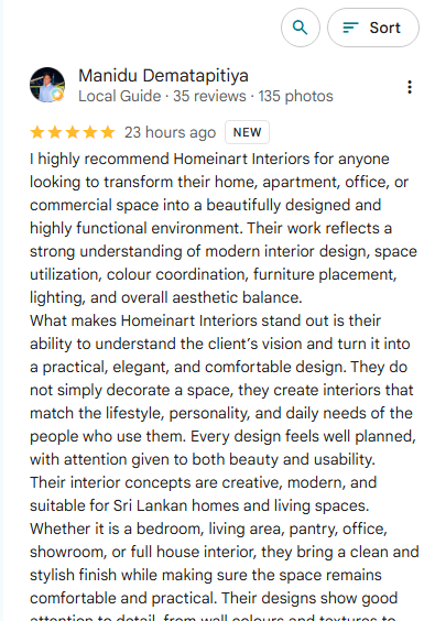 Google review - Manidu Dematapitiya